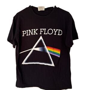 Pink Floyd Rock Band Tour T Shirt Size XL Black Short Sleeve Y2K Logo